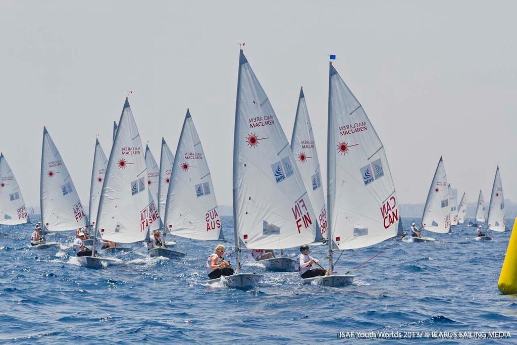 Day 2 Laser Radial Girls - 2013 ISAF Youth World Sailing Championships ©  Icarus / ISAF Youth Worlds http://www.isafyouthworlds.com/